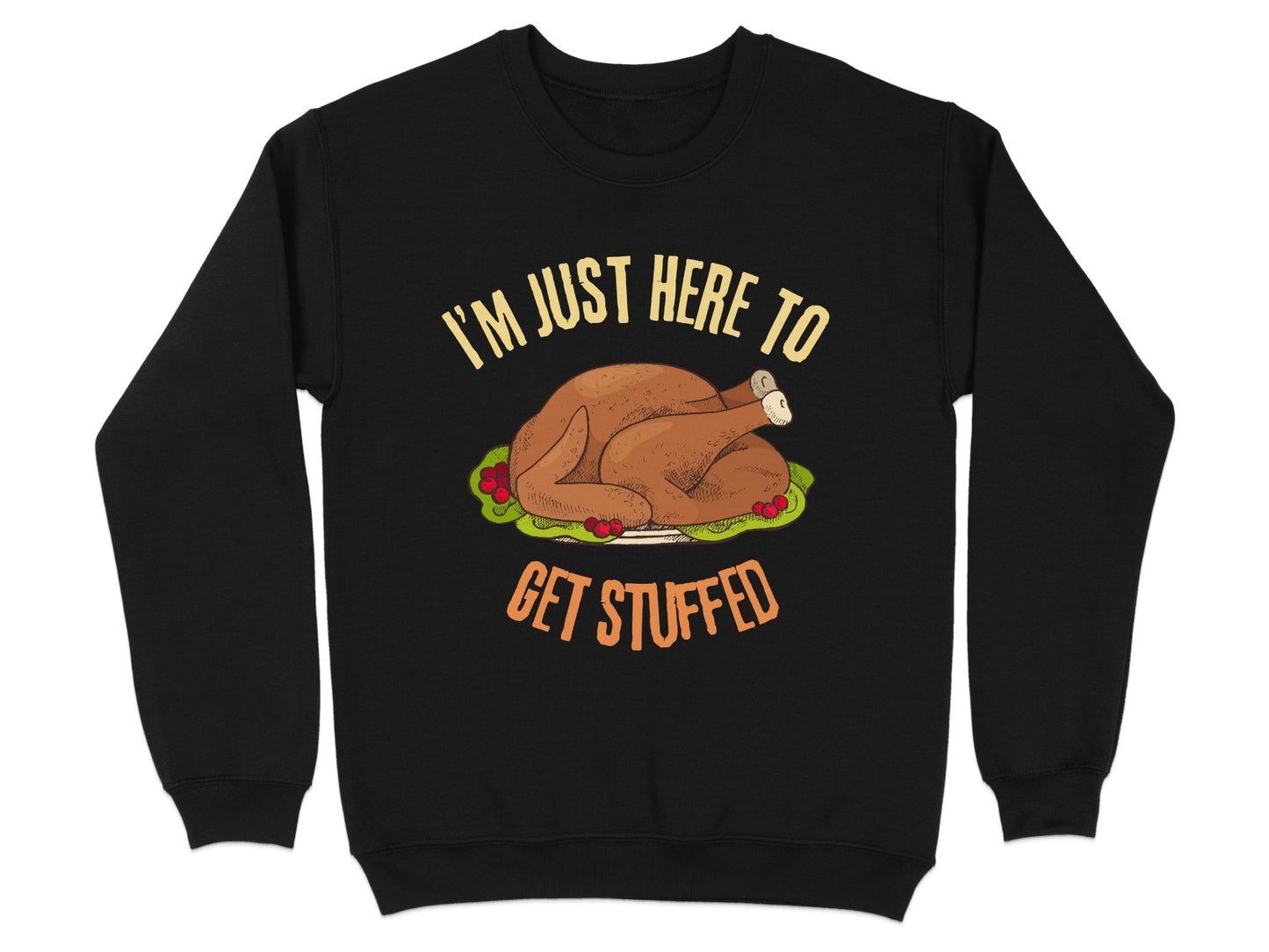 Fun Thanksgiving Get Stuffed Graphic Sweater product