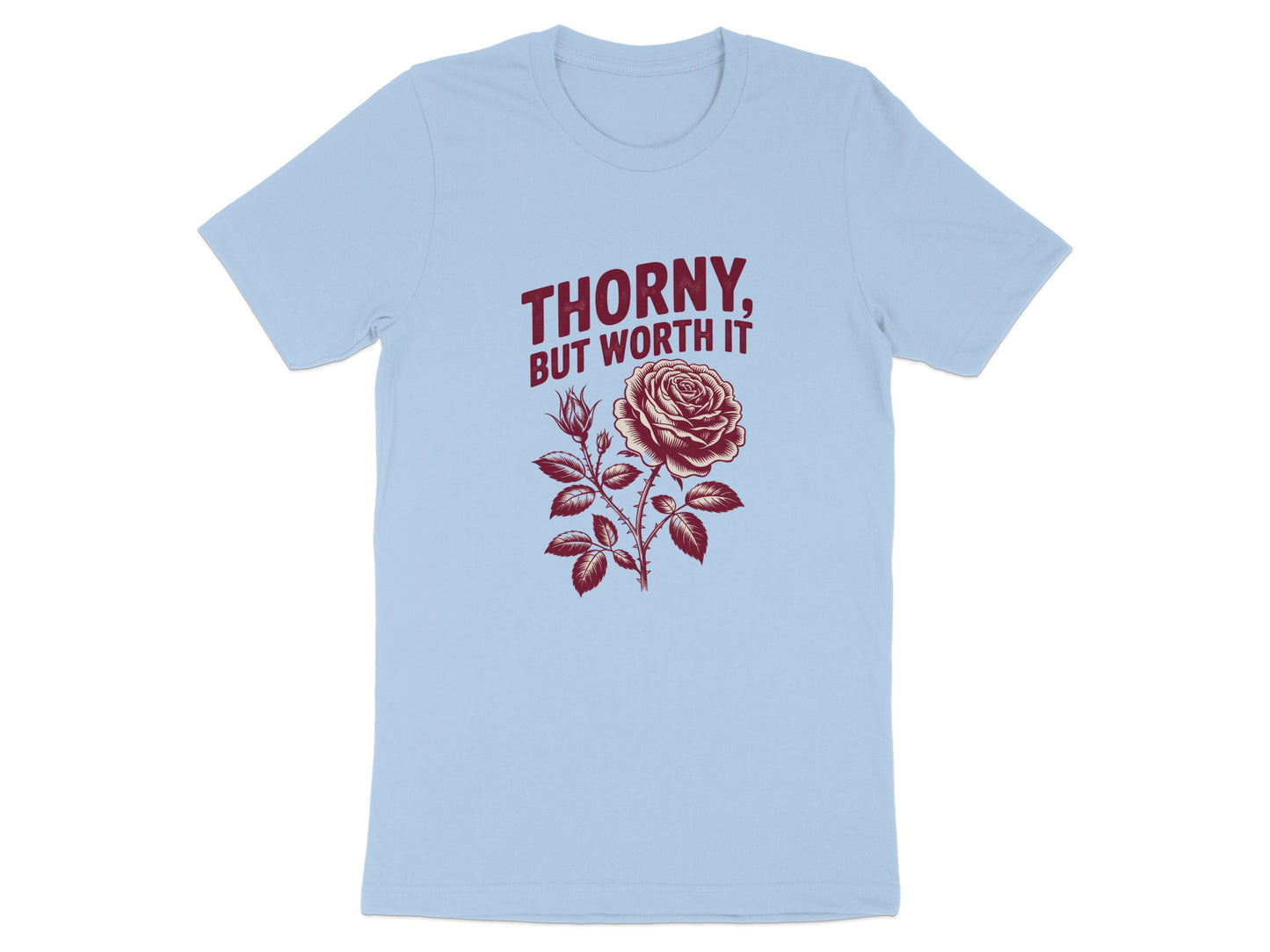 Thorny But Worth It Graphic Rose T-shirt product