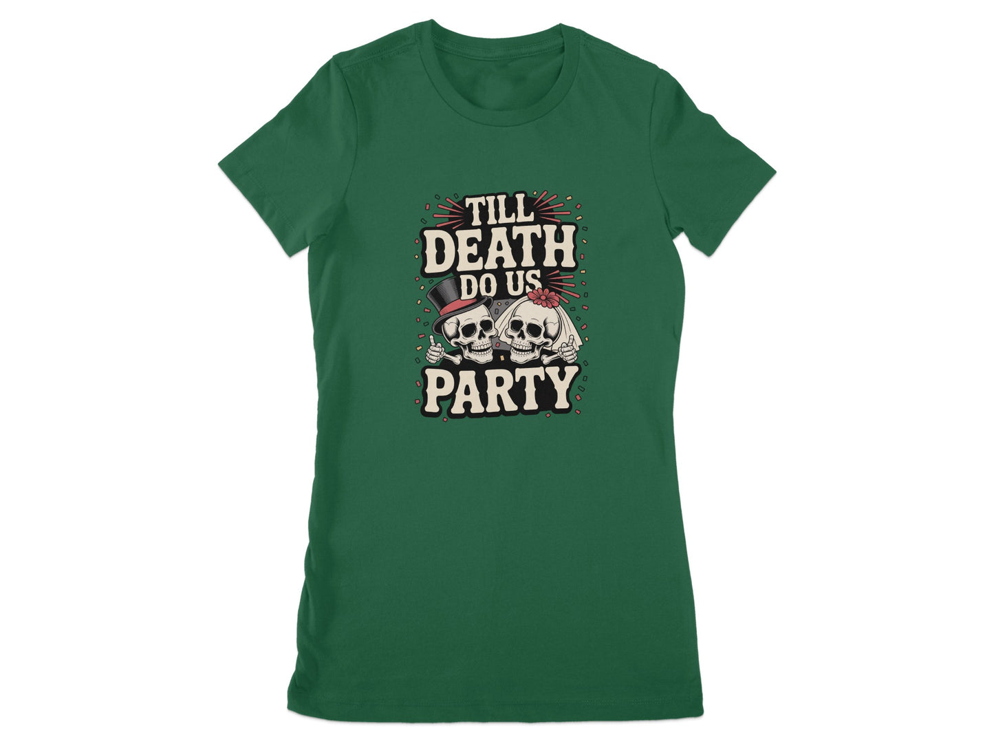 Till Death Do Us Party Skull Graphic T-shirt product