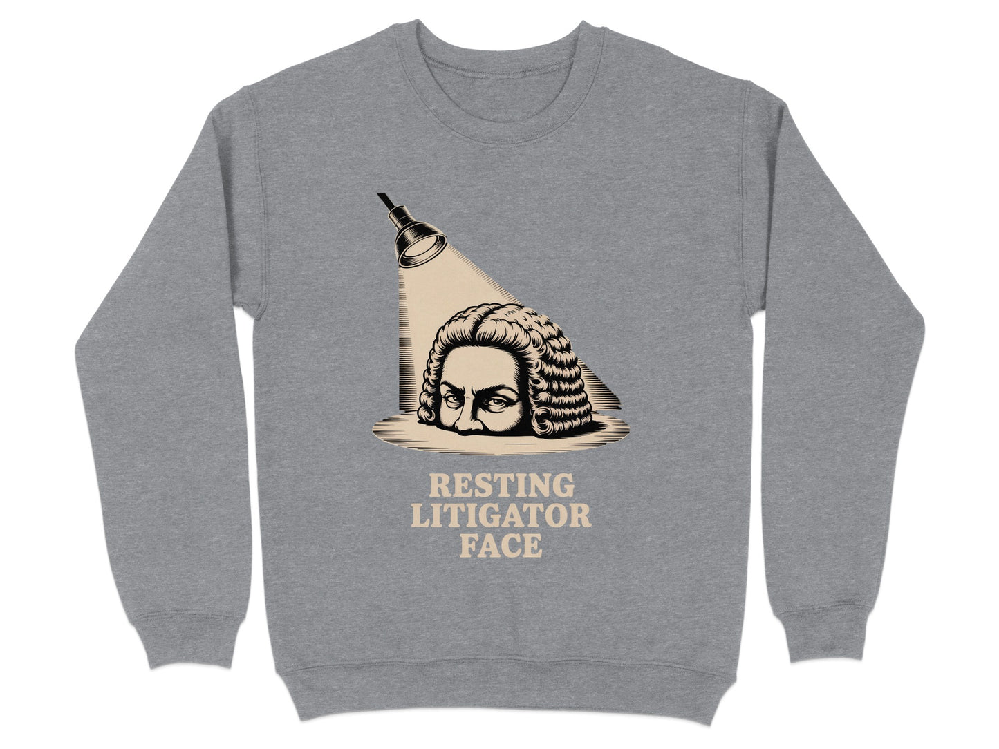 Resting Litigator Face Graphic Sweatshirt product