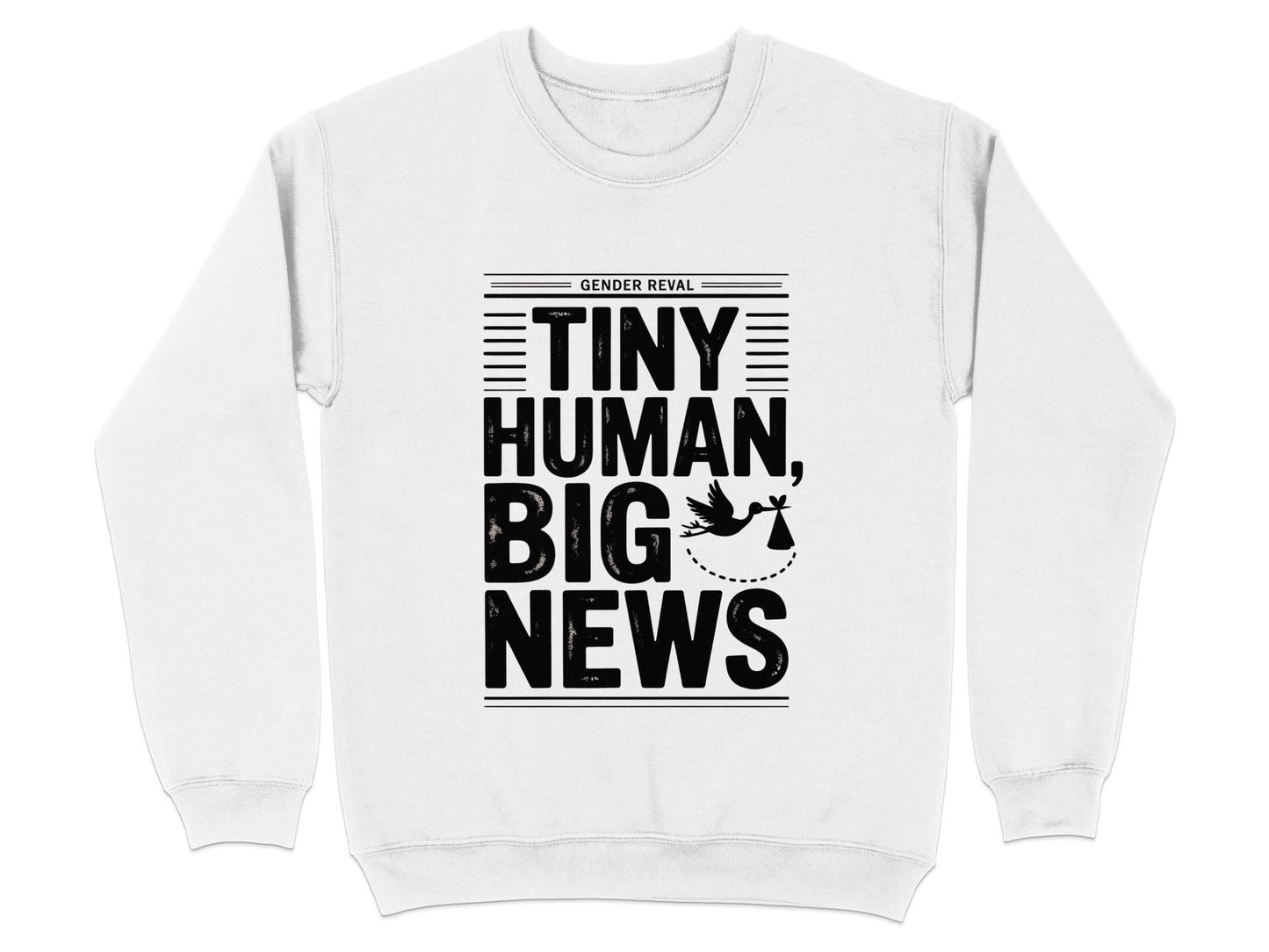 Tiny Human Big News Gender Reveal Shirt product type