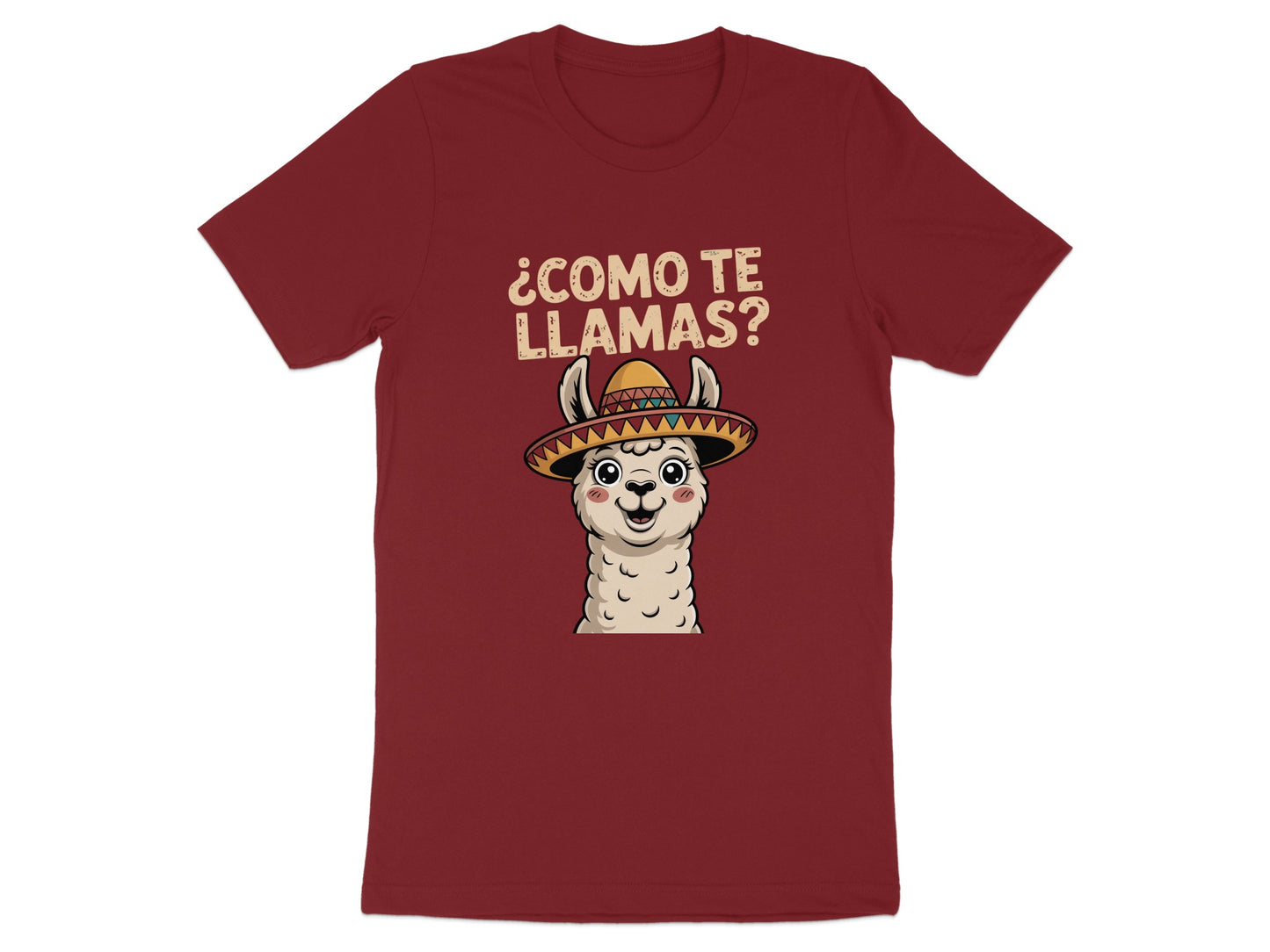 Como Te Llamas Llama Hat Fun T-shirt product