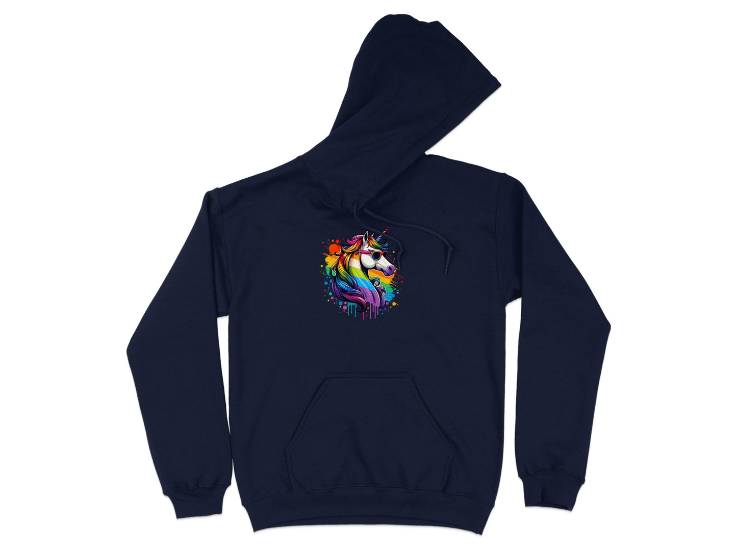 Rainbow Horse Art Design on Hoodie product type
