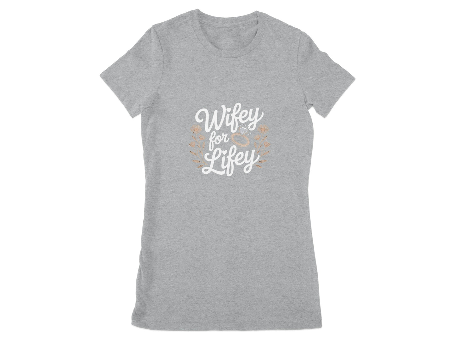 Wifey for Lifey Floral Graphic Women's T-Shirt Product