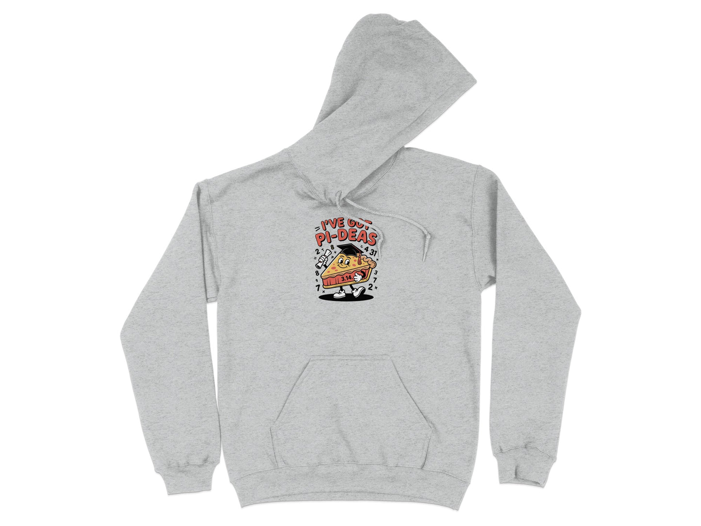 I've Got Pie-deas Print Grey Hoodie product type