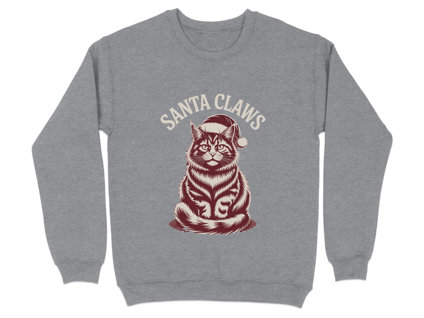 Santa Claws Cat Sweatshirt Christmas Gift Product