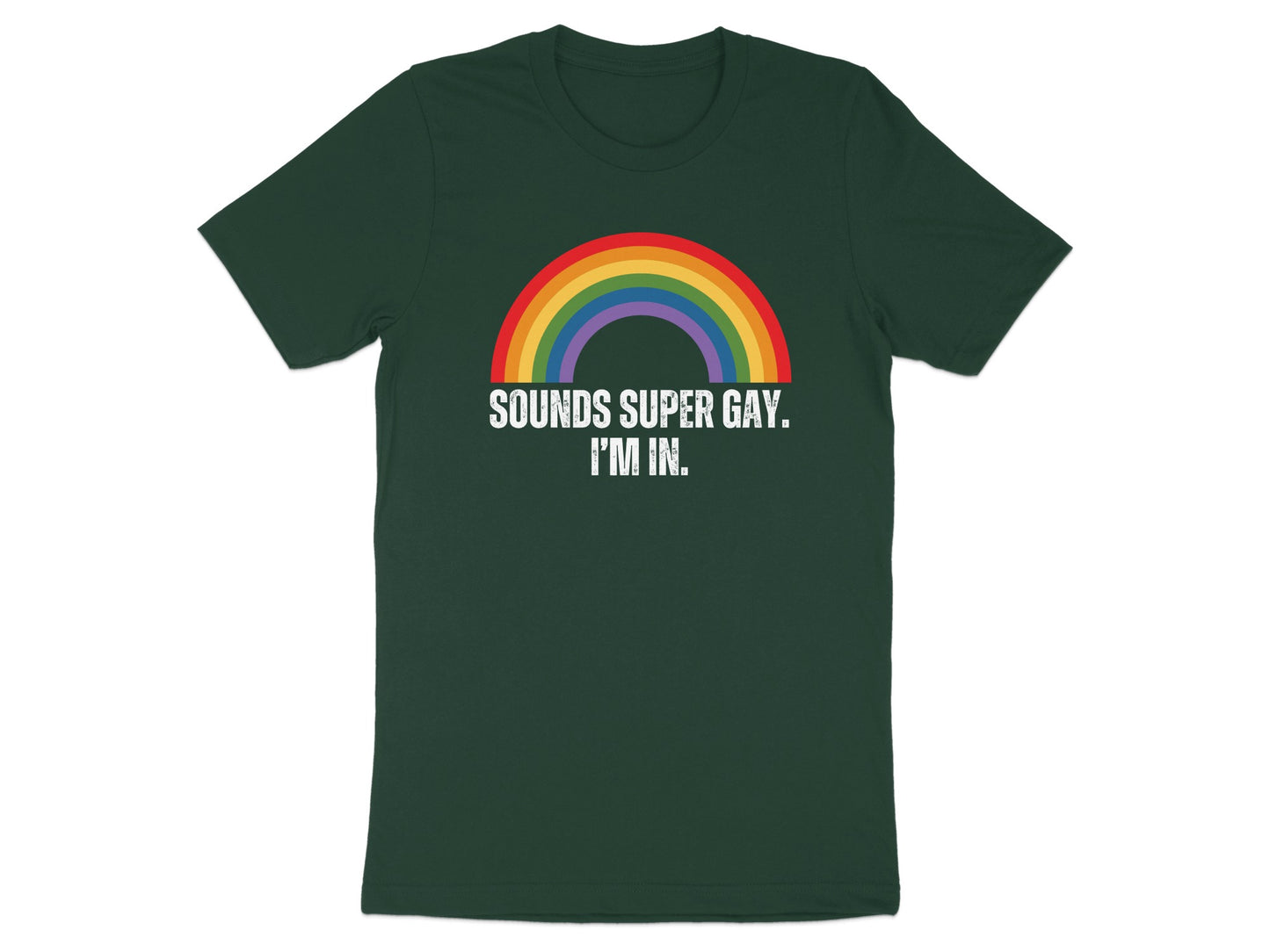 Sounds Super Gay I'm In Rainbow Graphic T-shirt product