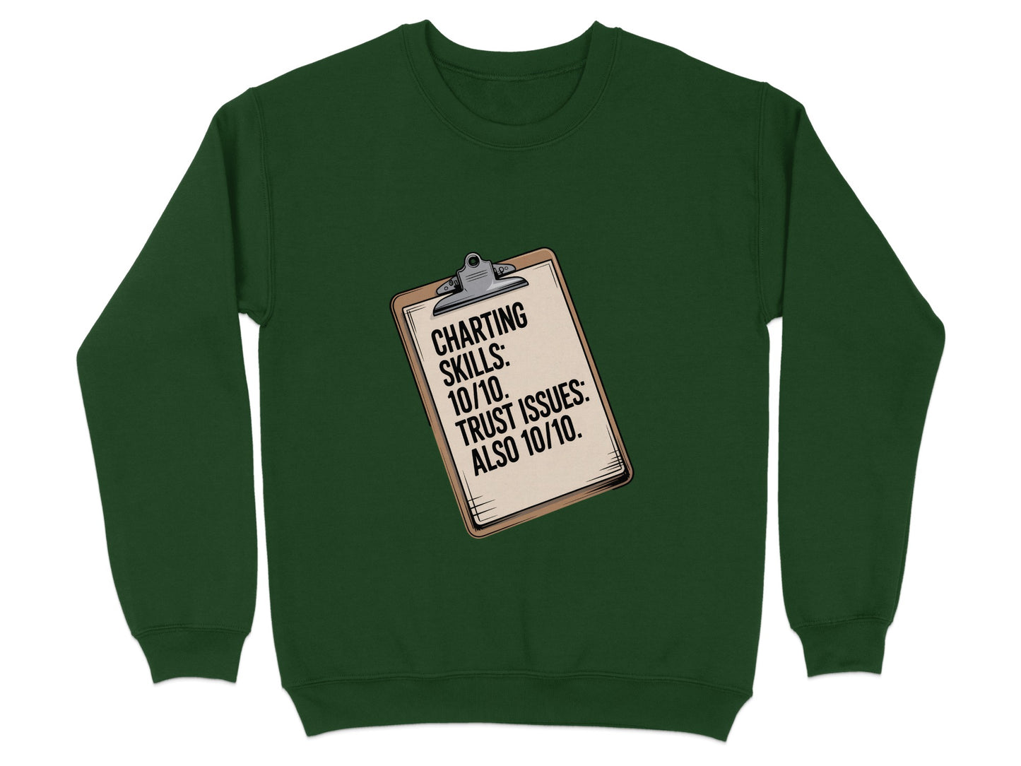 Charting Skills Trust Issues Graphic Sweatshirt product