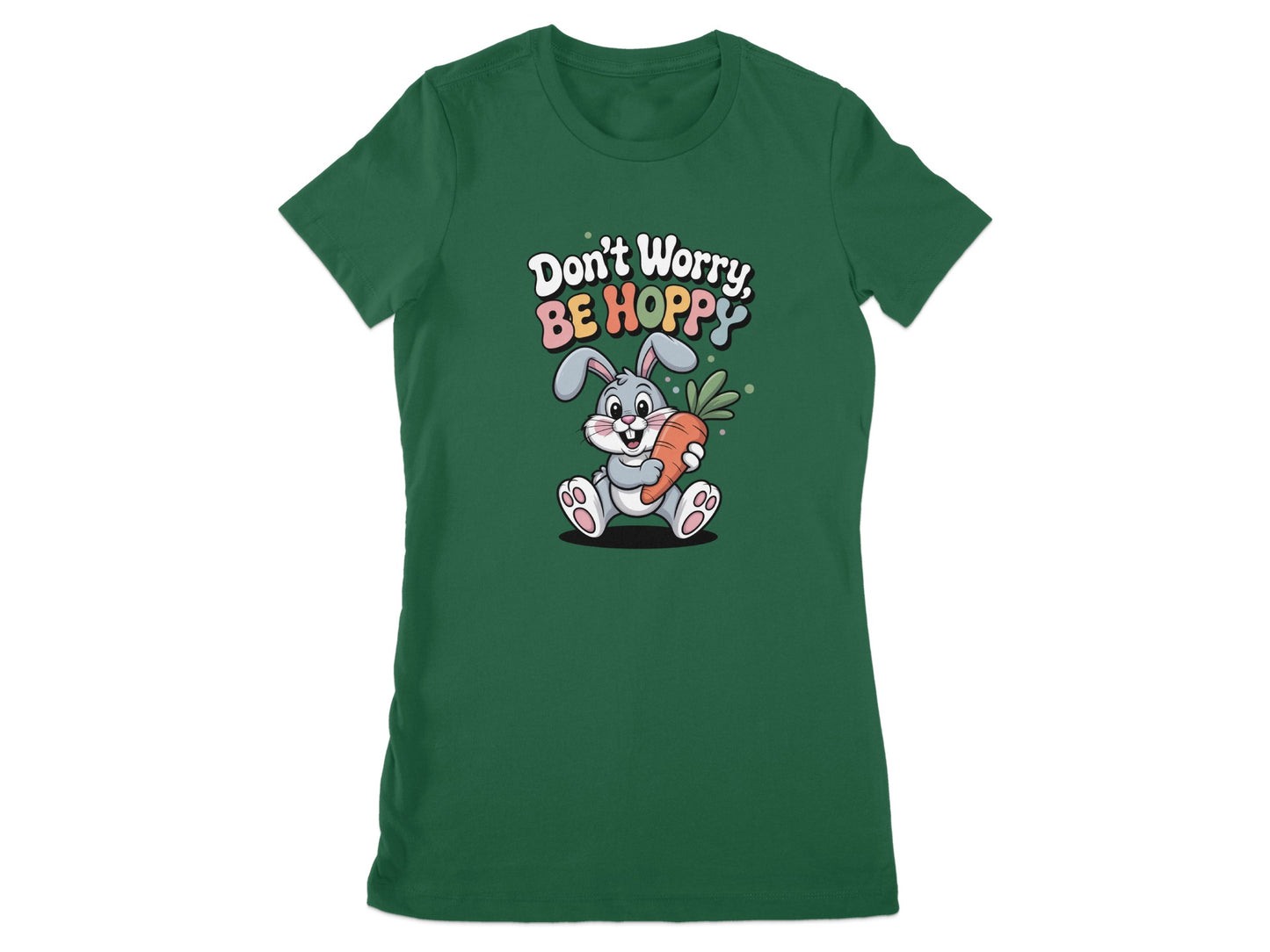 Don't Worry Be Hoppy Cute Green Character product type