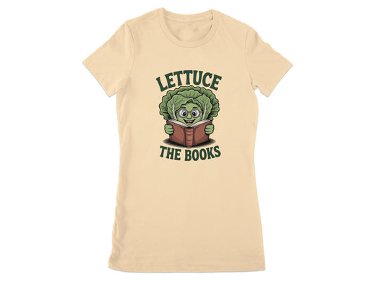 Lettuce the Books Graphic Tee Funny T-Shirt product type
