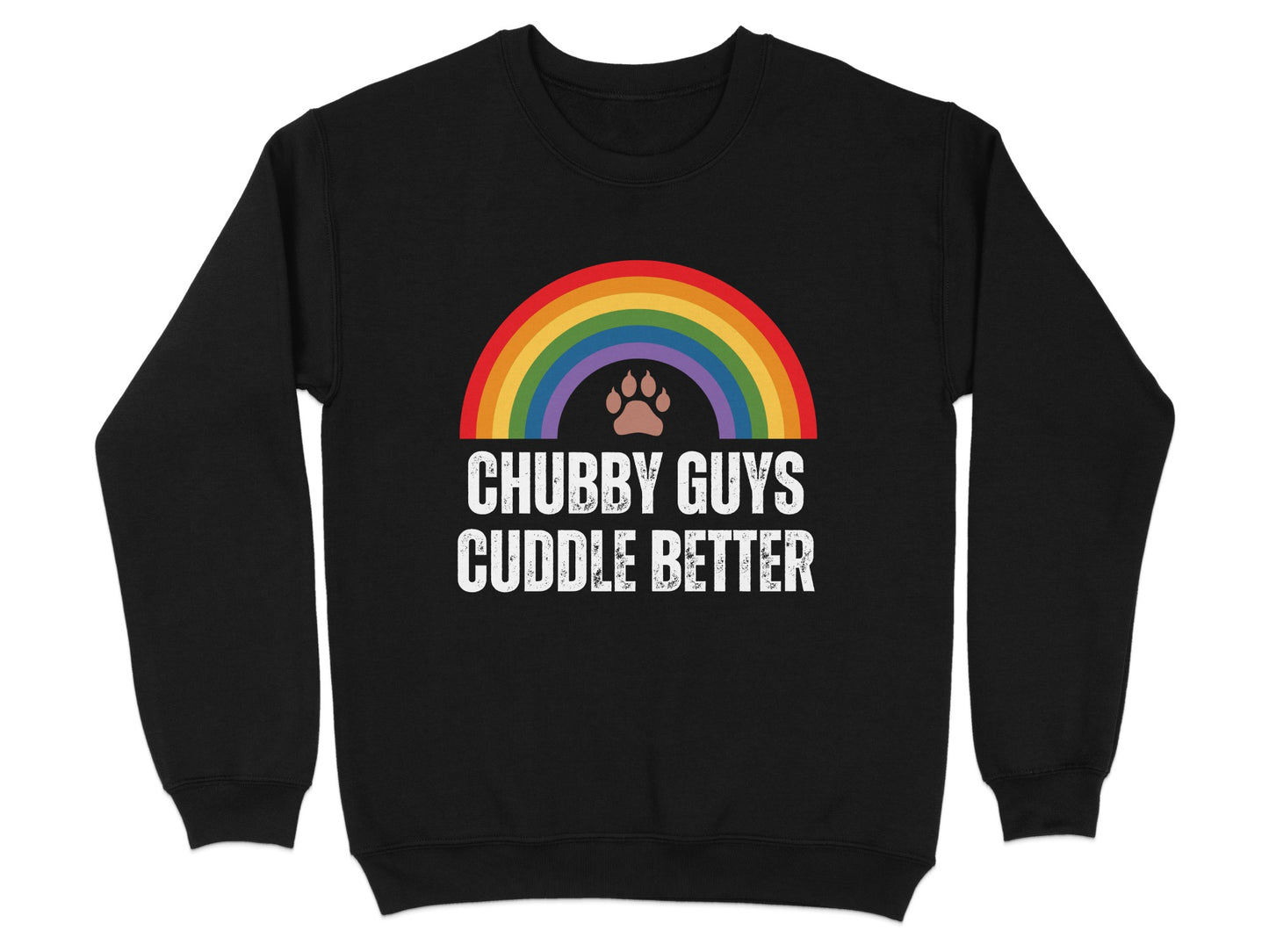 Chubby Guys Cuddle Better Rainbow Paw Print product type