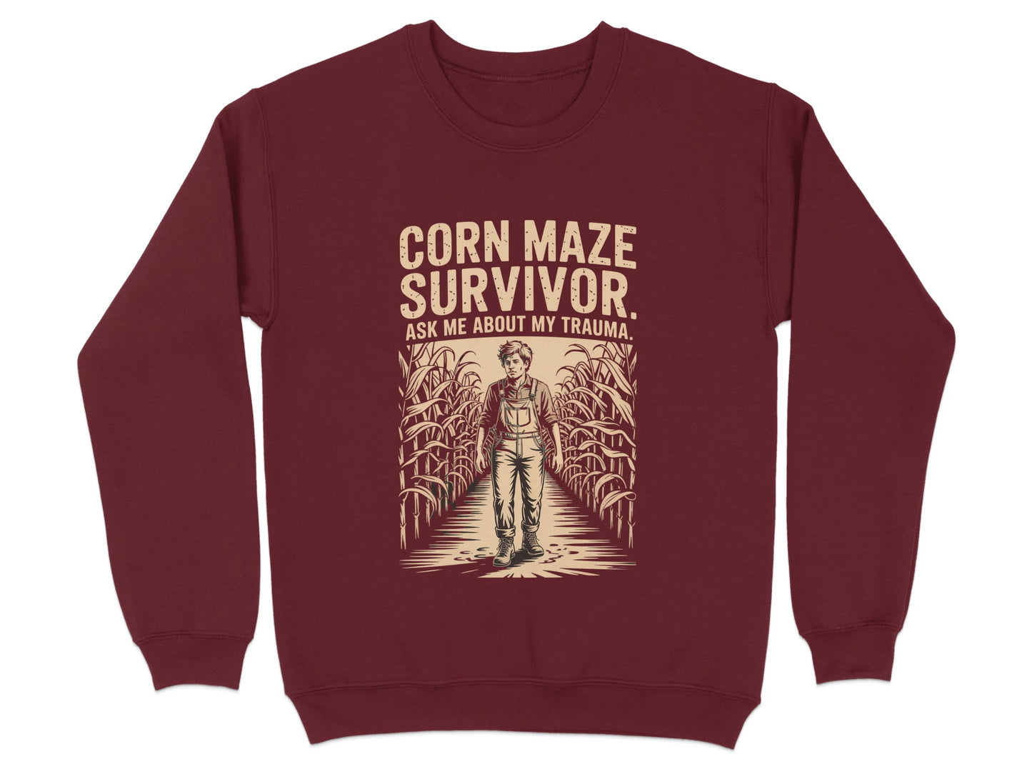Corn Maze Survivor Ask Me About My Trauma product type