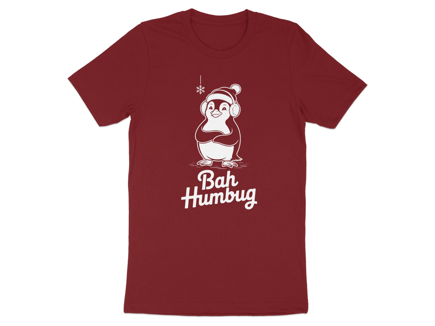 Festive Bah Humbug Penguin Graphic T-shirt product type