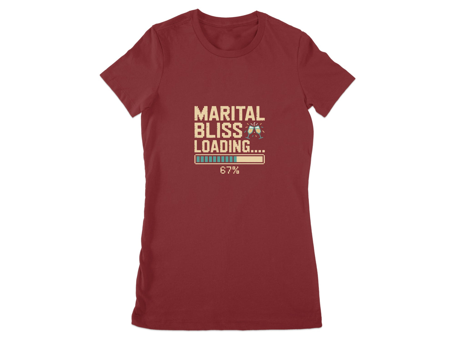 Marital Bliss Loading 67% Progress Funny Shirt product type