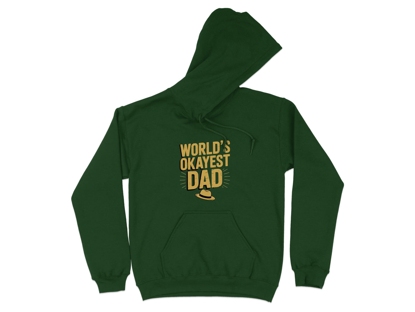 World's Okayest Dad Green Pullover Hoodie product