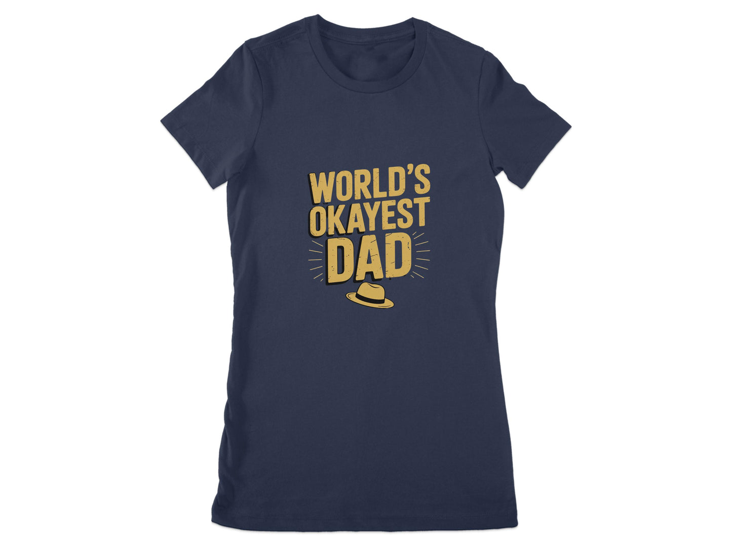 World's Okayest Dad Printed T-shirt product type