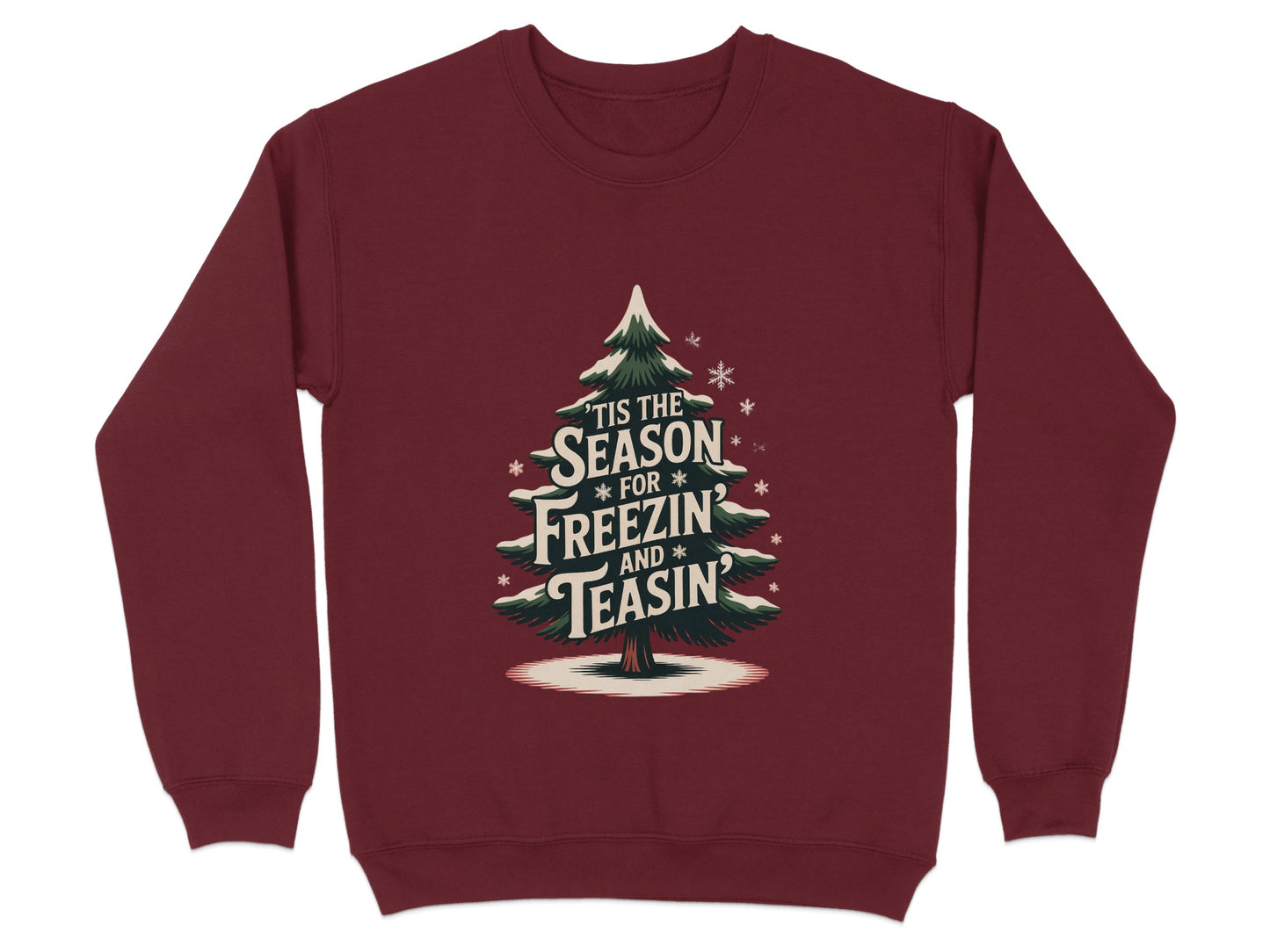 Festive Tree Design 'Tis the Season Sweatshirt Product