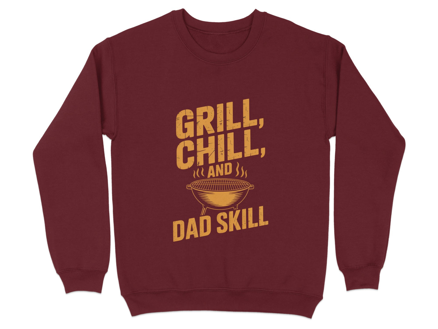 Grill Chill and Dad Skill Graphic Sweatshirt product type