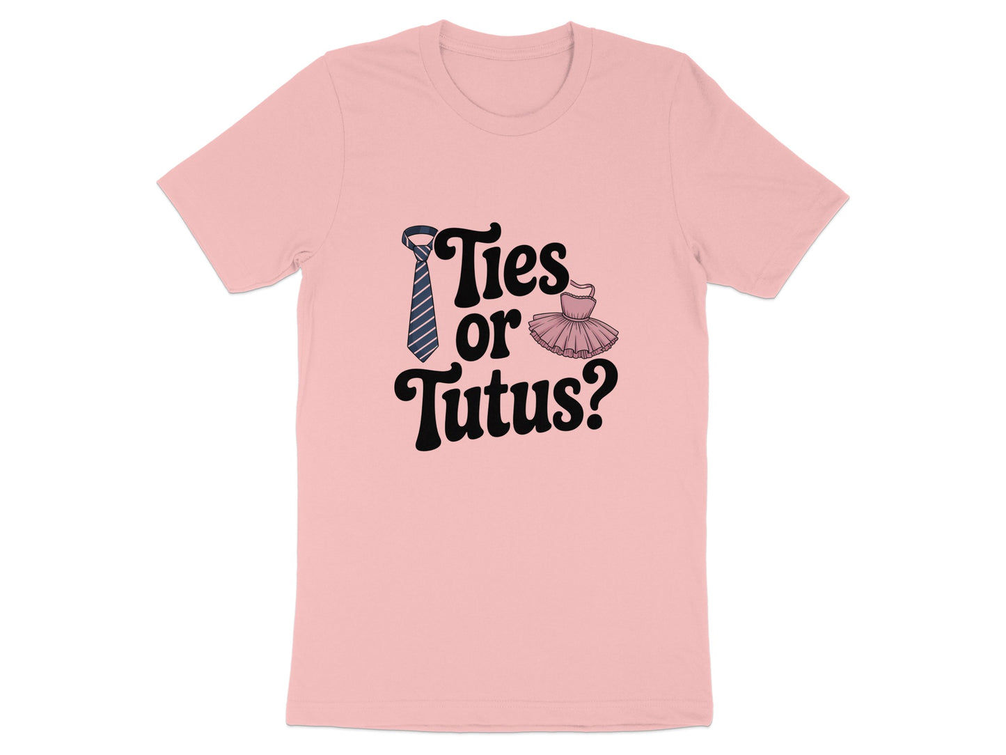 Ties or Tutus Graphic Tee Fun Unisex T-shirt product
