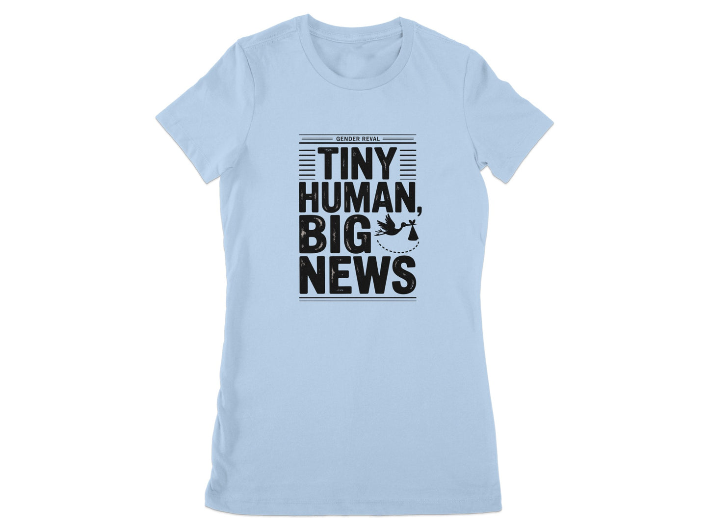 Gender Reveal Tiny Human Big News T-Shirt product type