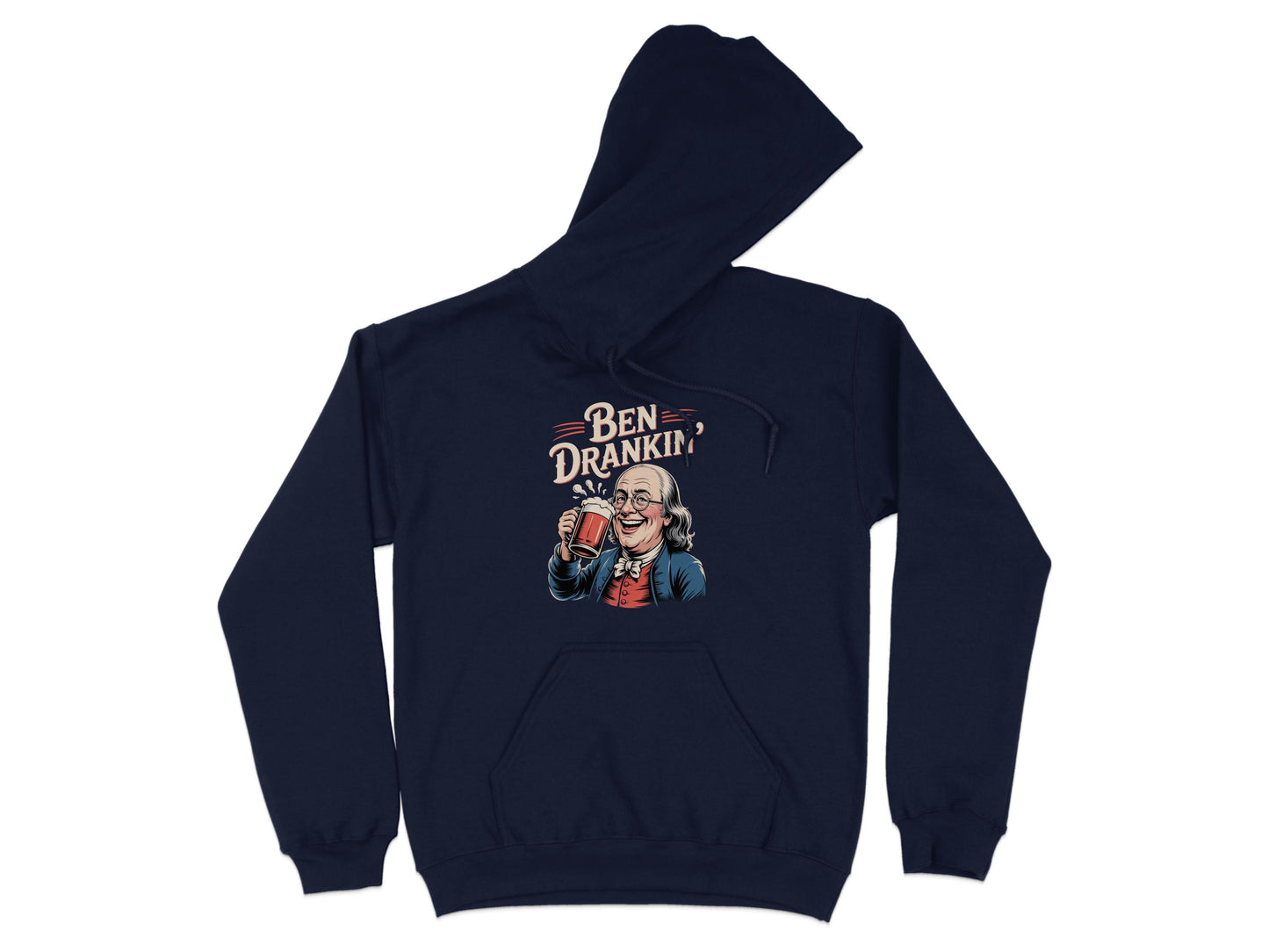 Ben Drankin Graphic Hoodie Fun Drinking Product
