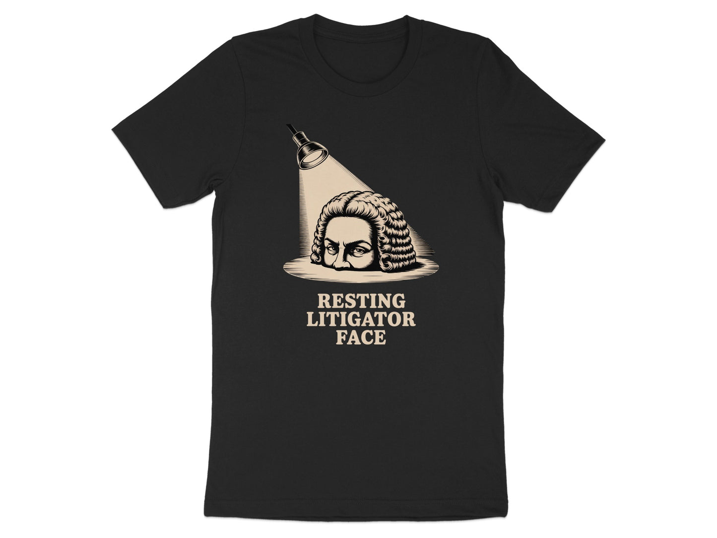 Resting Litigator Face Graphic T-shirt product