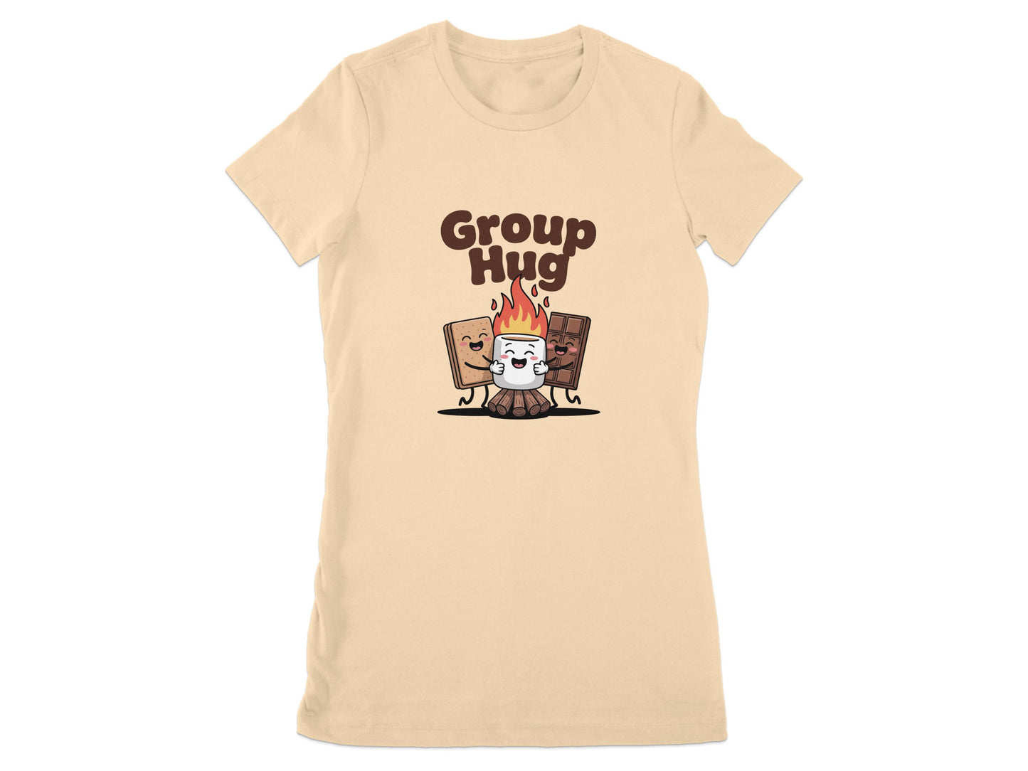 Group Hug Funny Characters Graphic Tee product type
