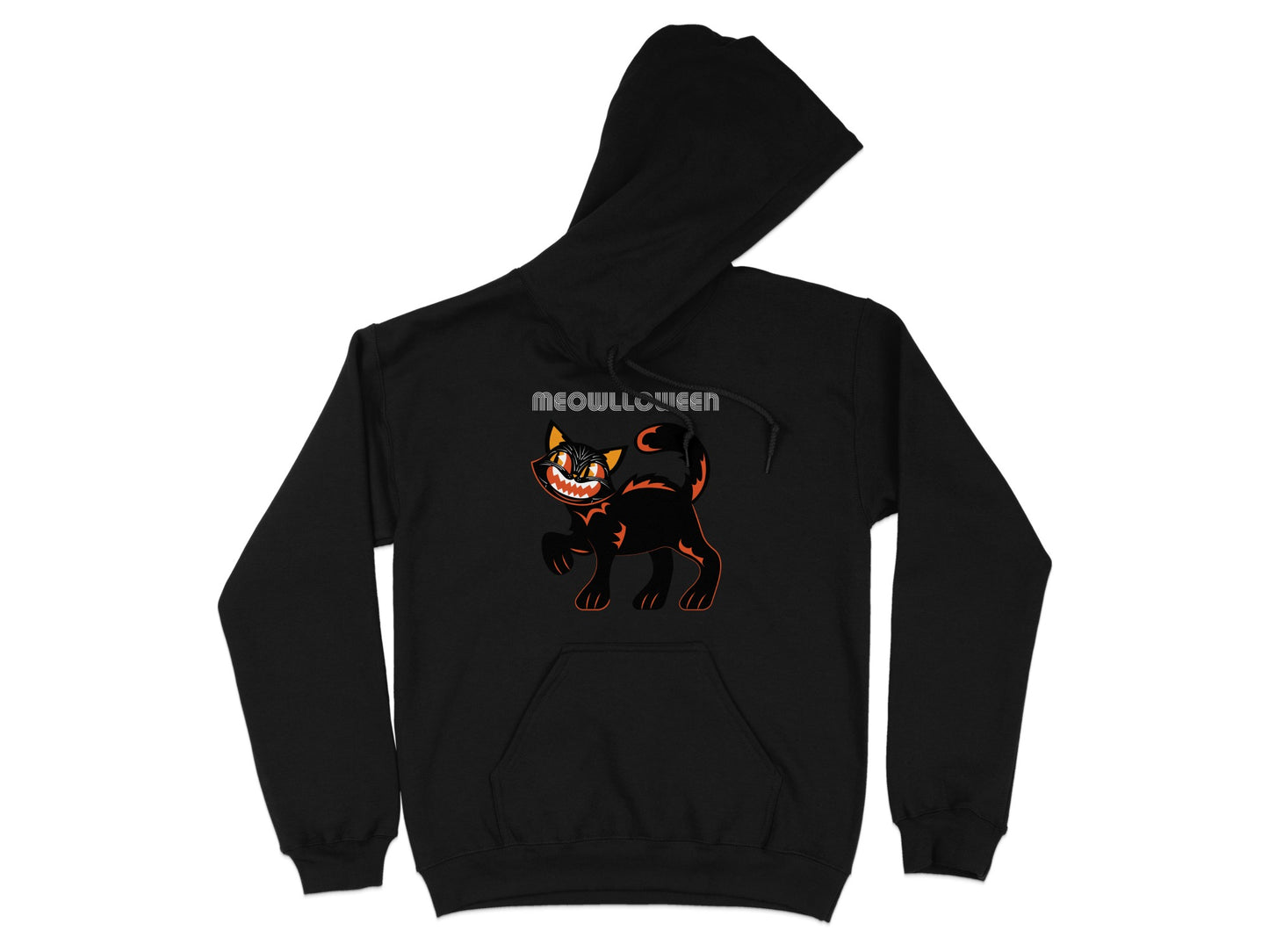 Meowloween Black Cat Design Hoodie product