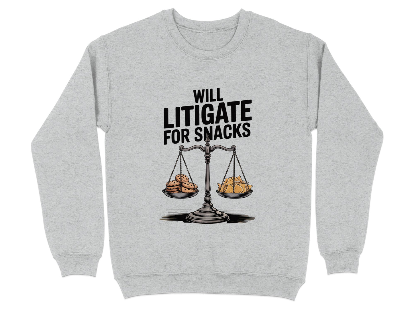 Will Litigate For Snacks Print Sweater product