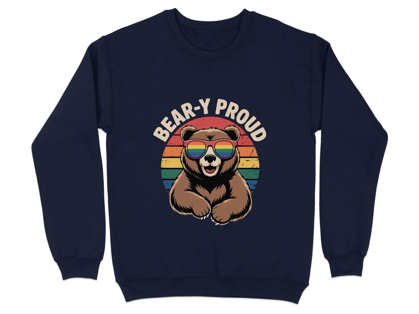 Bear-Y Proud Bear in Sunglasses Graphic Sweatshirt product type