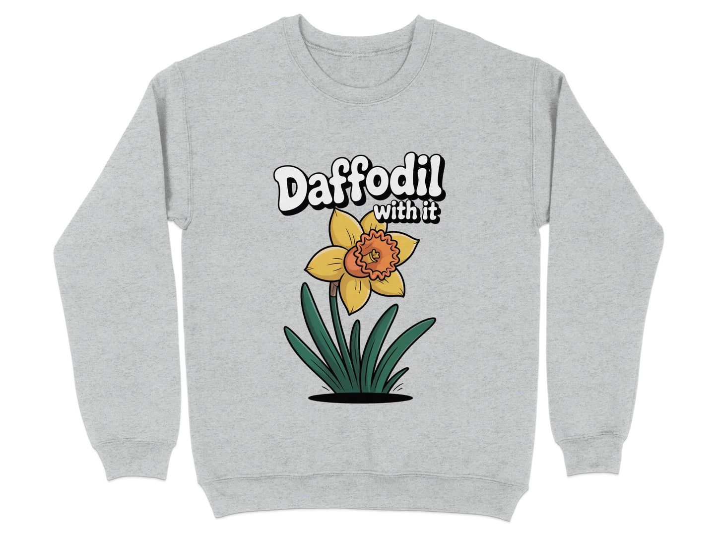 Daffodil With It Graphic Crewneck Sweatshirt product