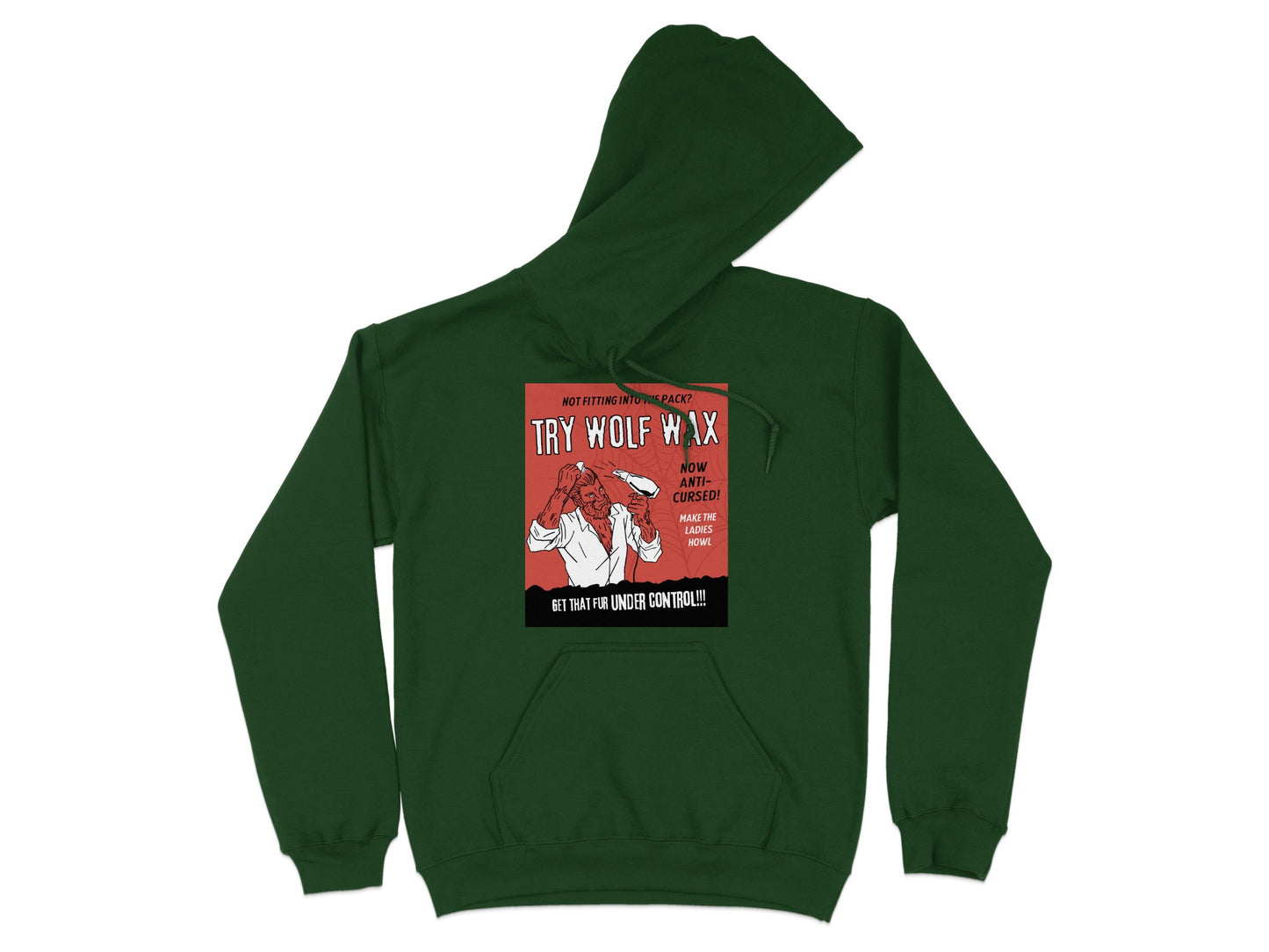 Try Wolf Wax Graphic Green Hoodie product type