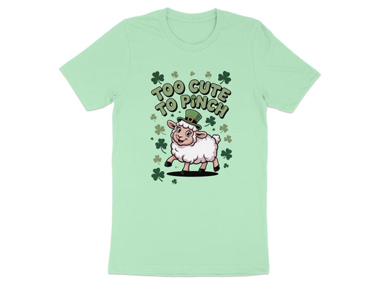 Too Cute To Pinch Sheep Themed Green T-Shirt product
