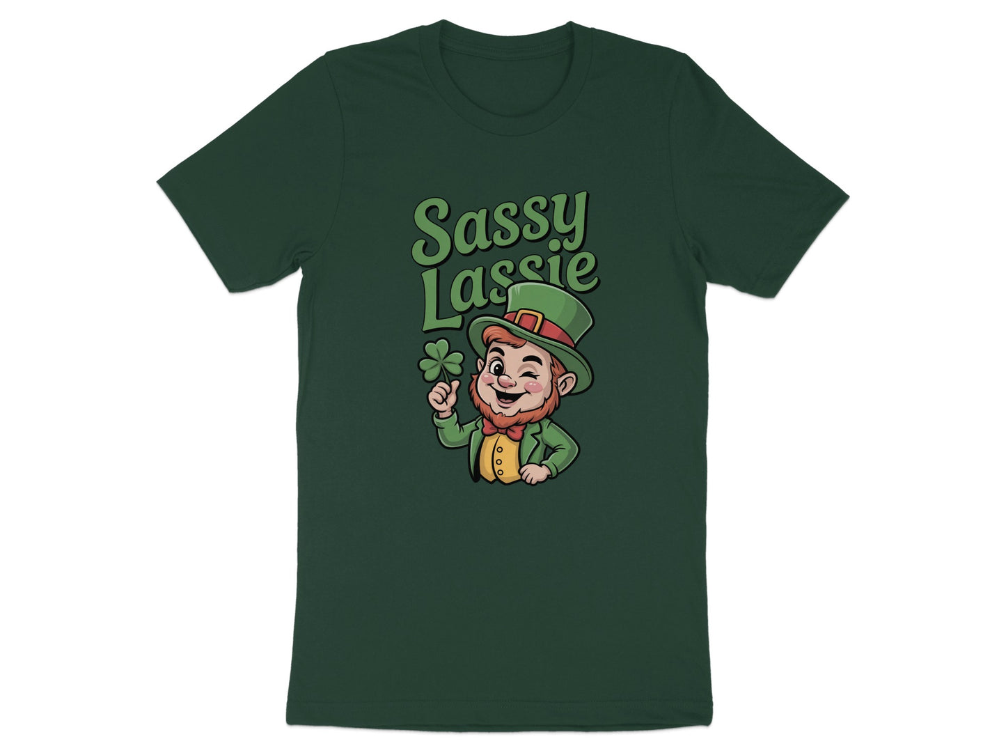 Sassy Lassie Leprechaun Graphic T-Shirt product type