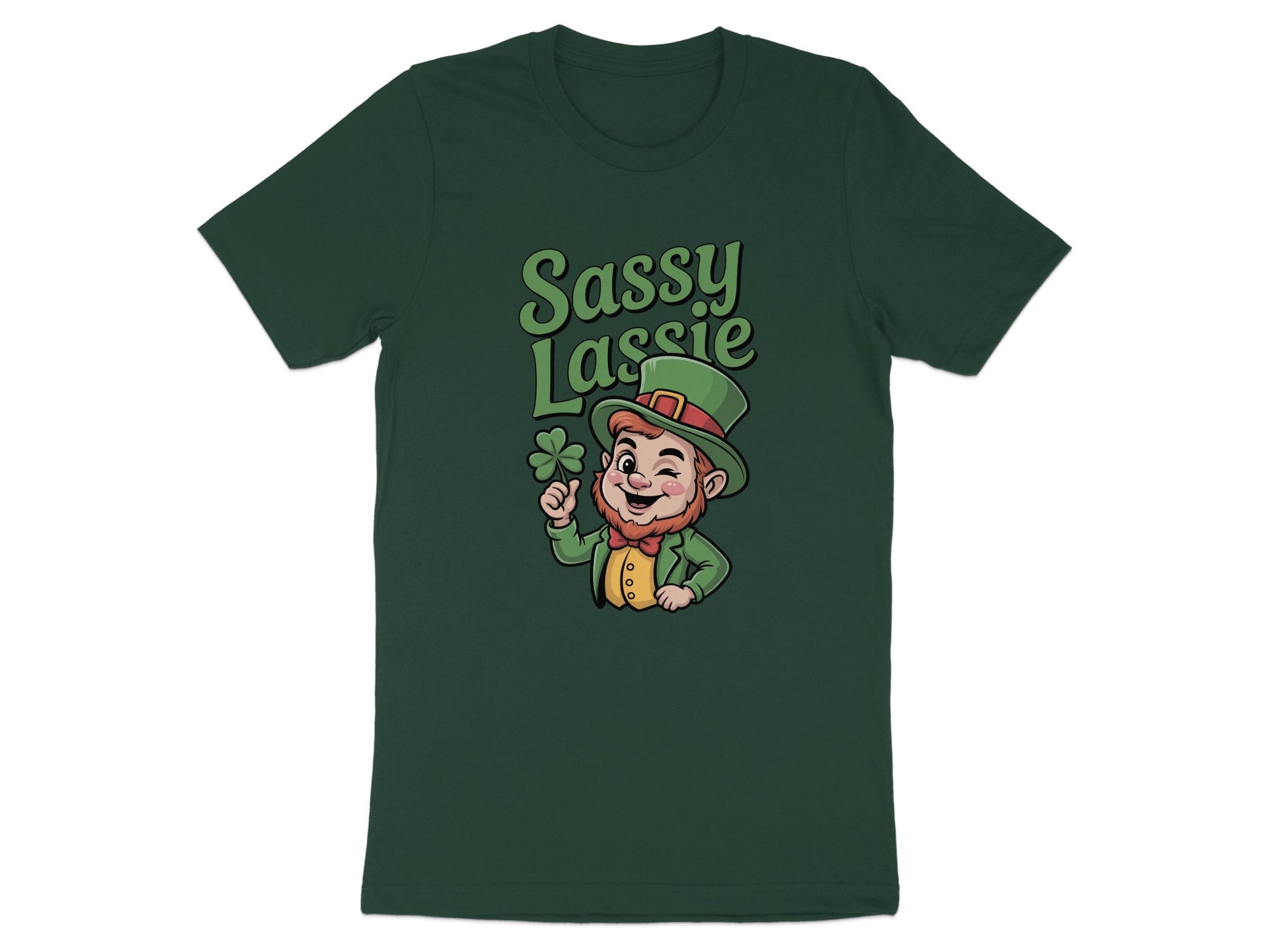 Sassy Lassie Leprechaun Graphic T-Shirt product type