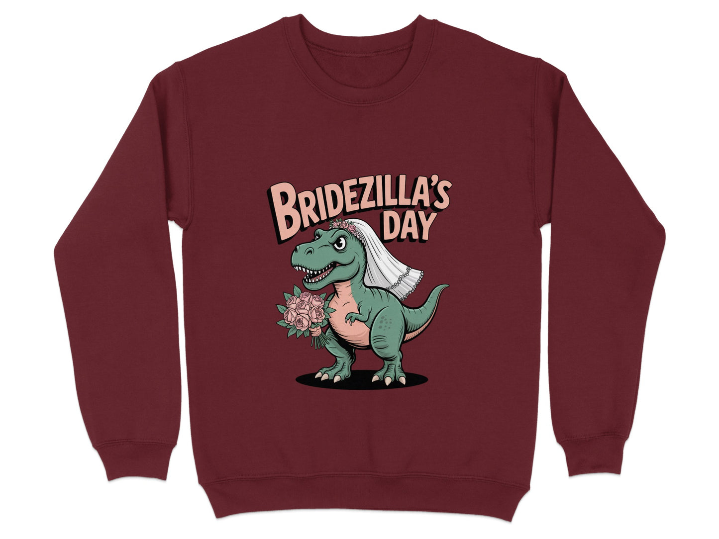 Bridezilla's Day Dinosaur Graphic Sweatshirt product