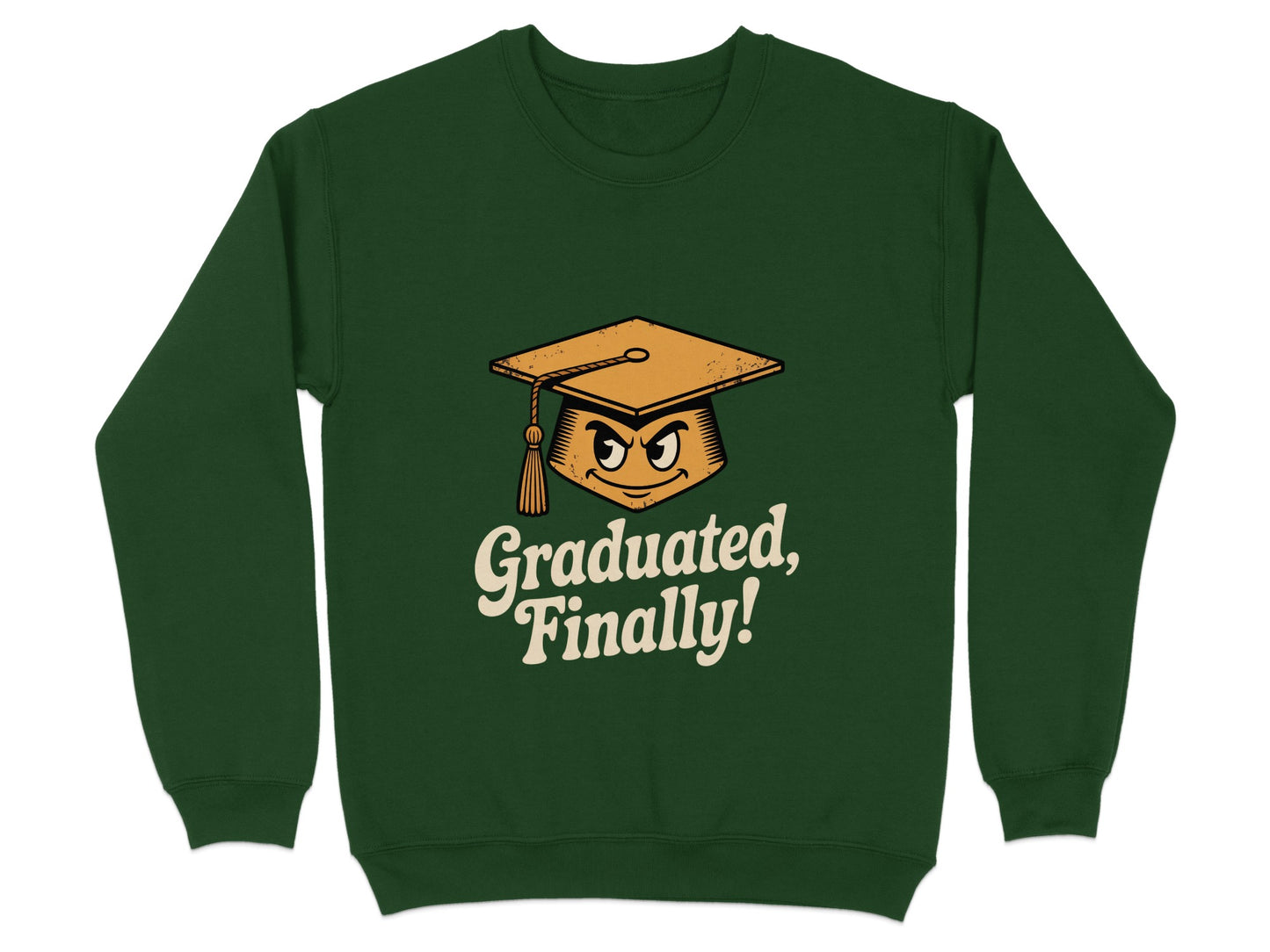 Graduated Finally Funny Graduation Graphic Sweatshirt product