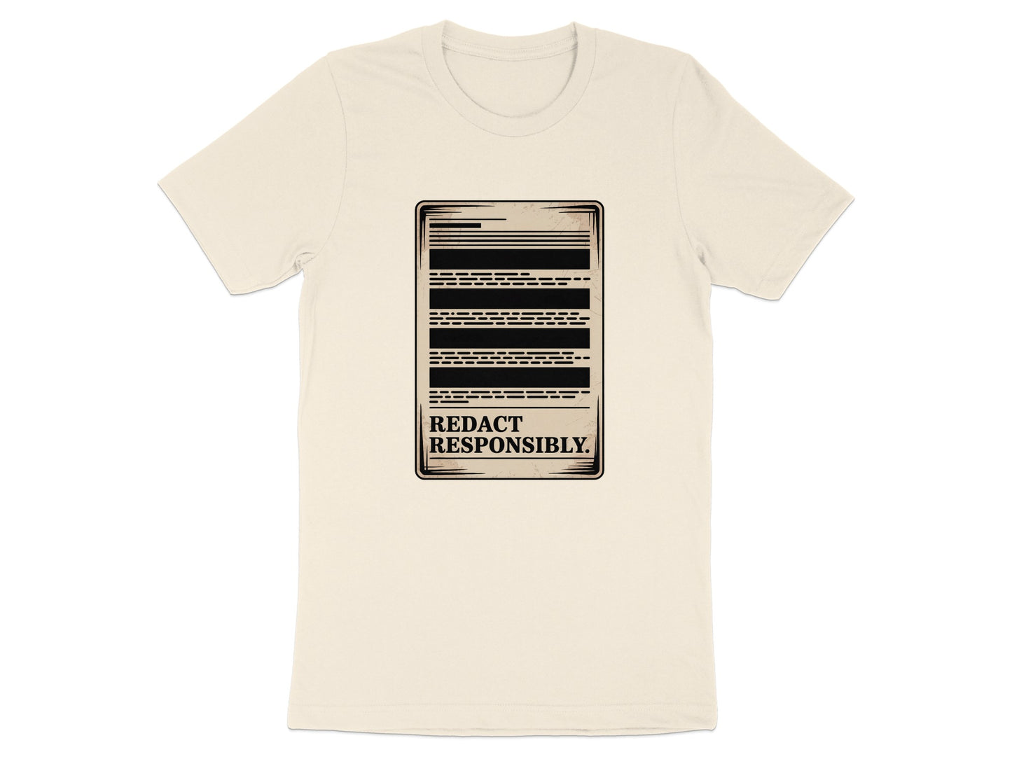 Redact Responsibly Graphic Tee for Casual Look product type
