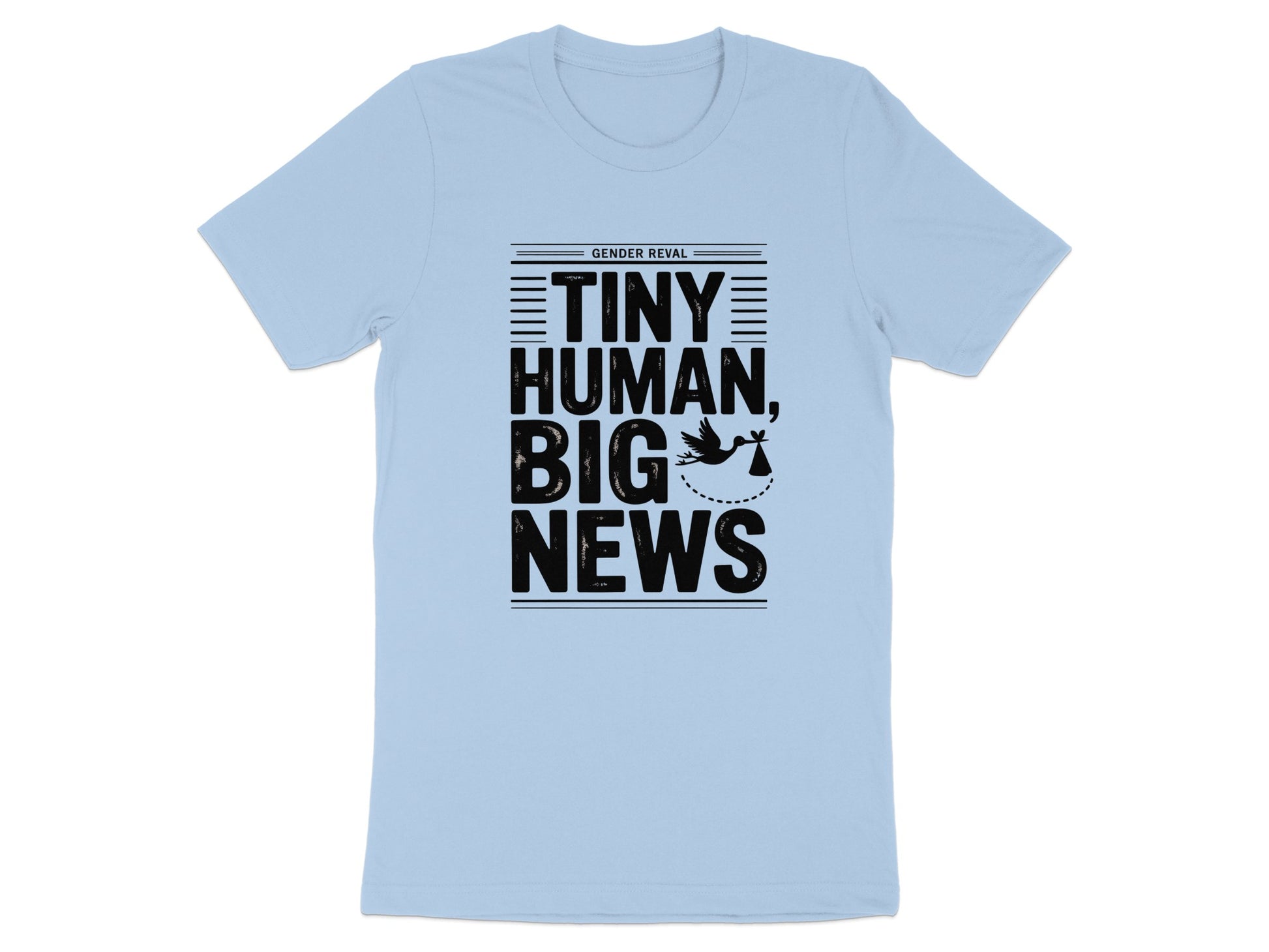 Tiny Human Big News Gender Reveal T-shirt product type