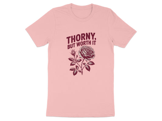 Thorny But Worth It Rose Print T-shirt product type