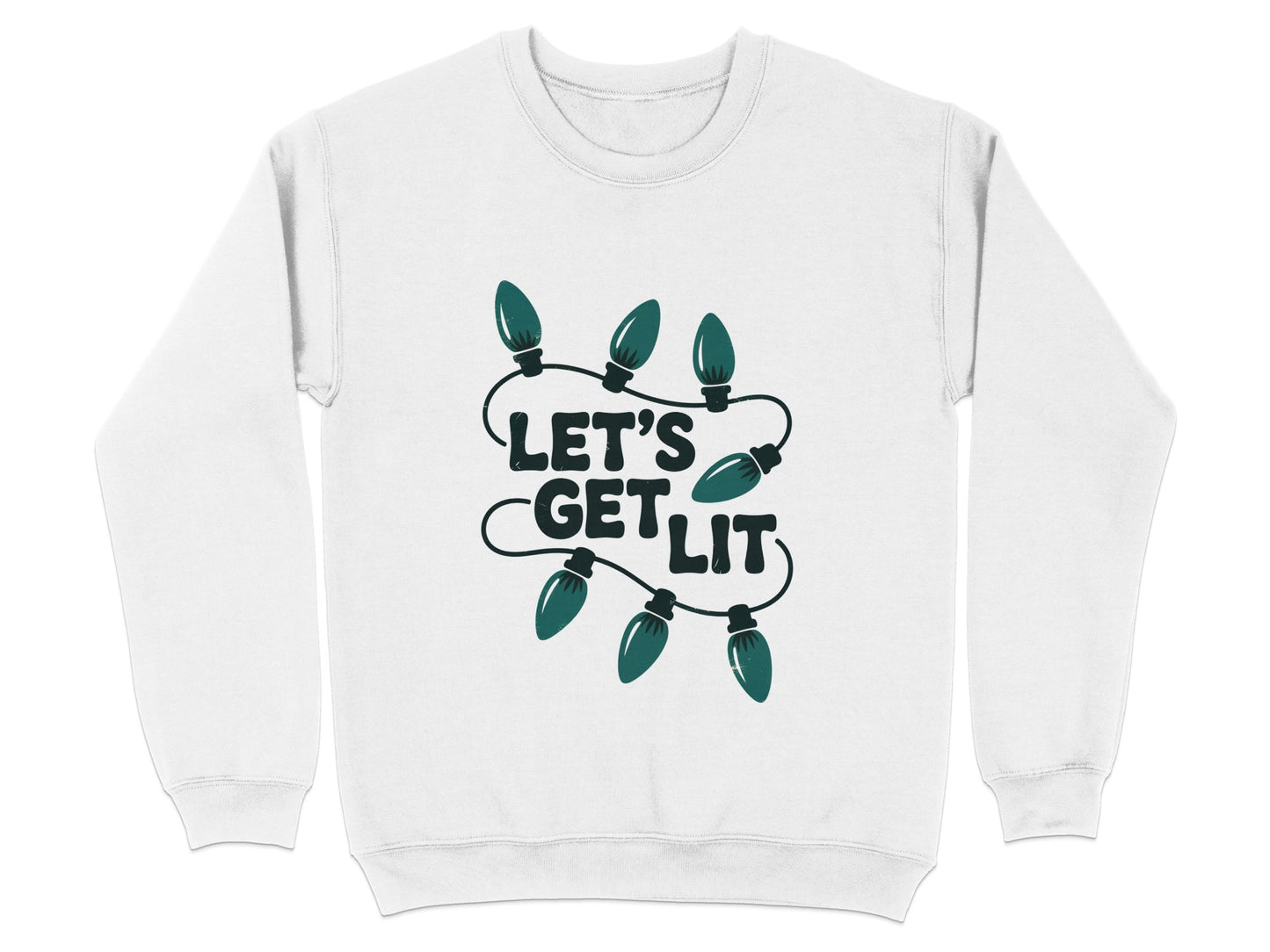 Let's Get Lit Festive String Lights Sweatshirt product