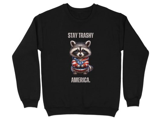 Stay Trashy America Raccoon Design Sweatshirt product
