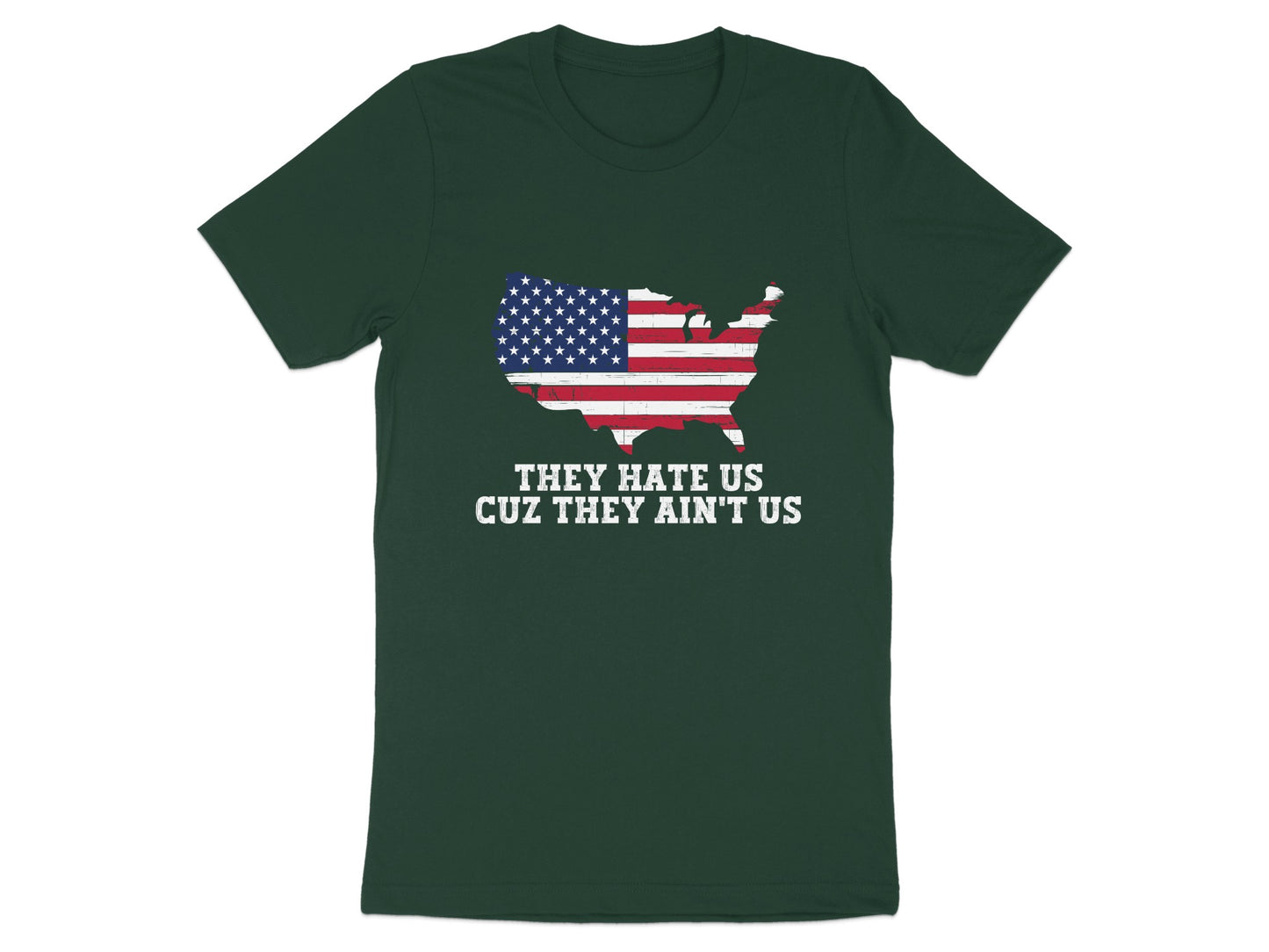 They Hate Us Cuz They Ain't Us USA Map Shirt product type