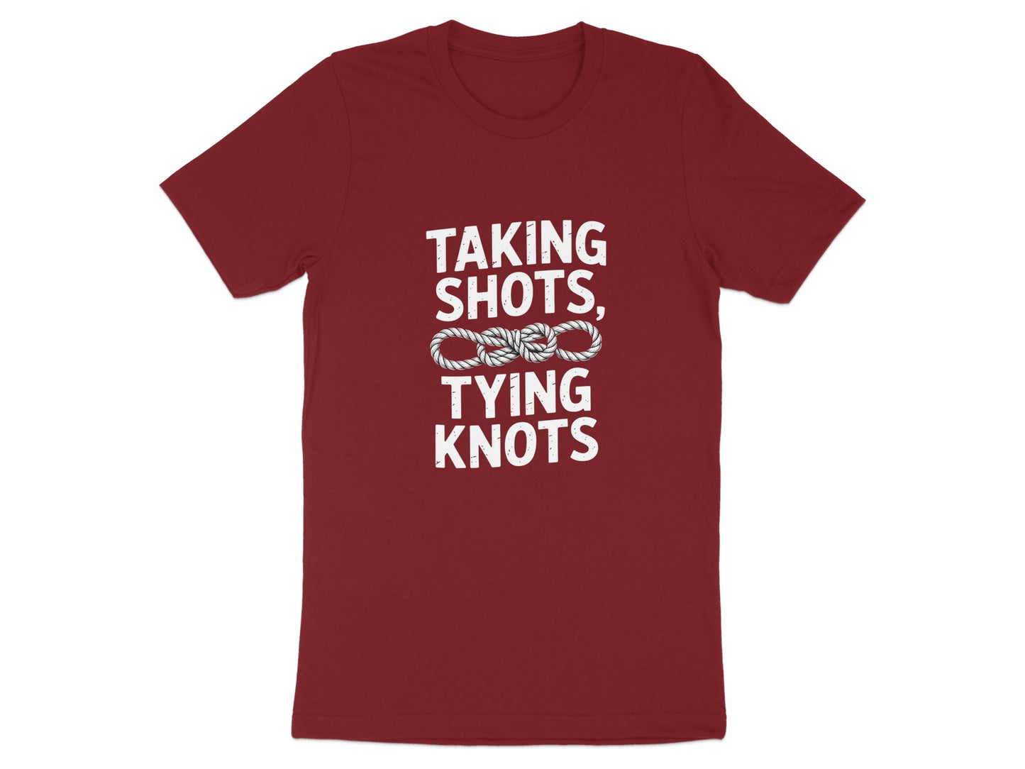 Taking Shots Tying Knots Graphic Tee product