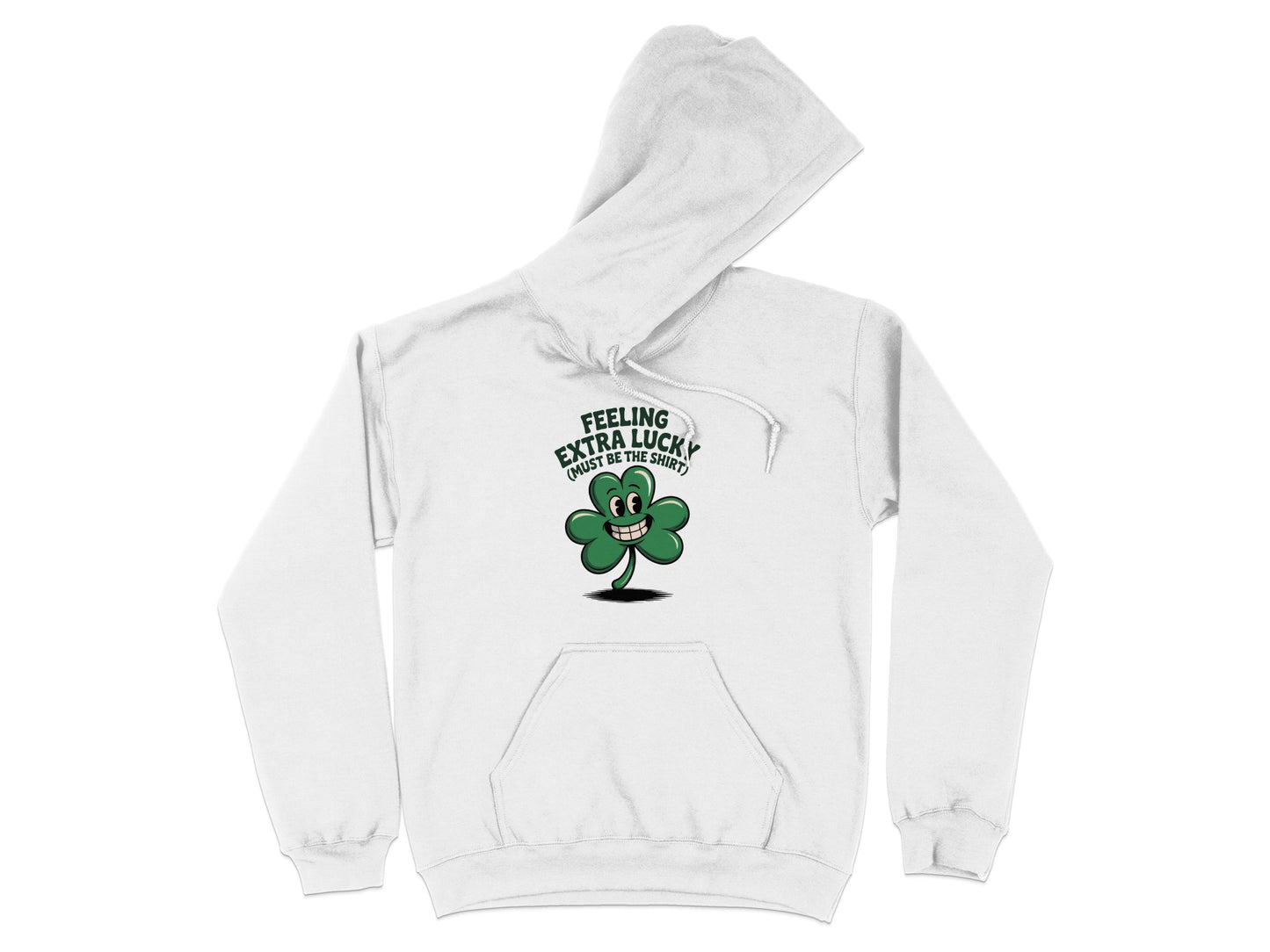 Feeling Extra Lucky Shamrock Graphic Hoodie product