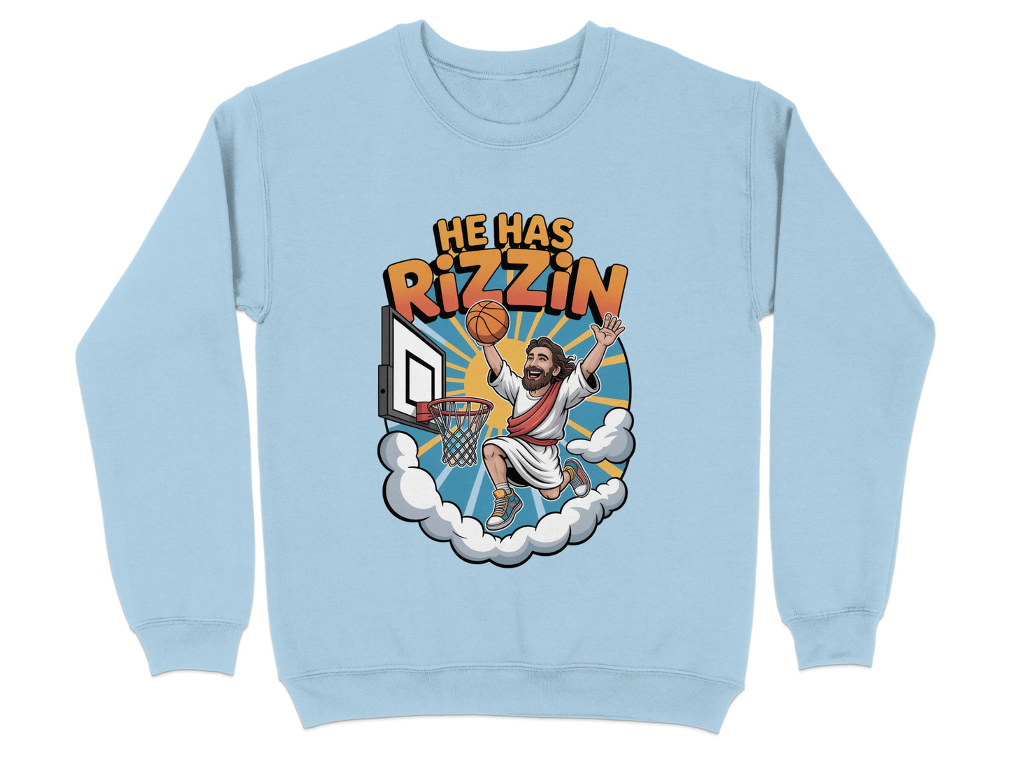 He Has Rizzin Funny Basketball Graphic Design Hoodie product