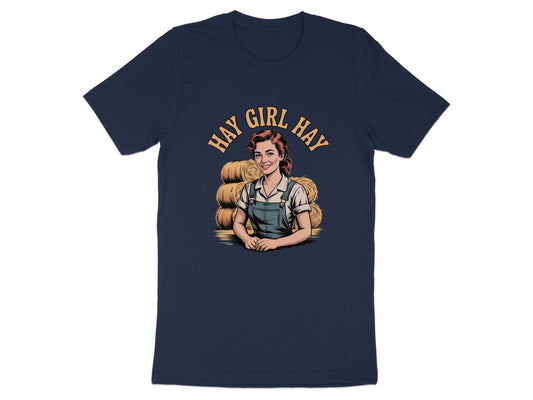 Hay Girl Hay Printed Graphic T-Shirt Novelty product