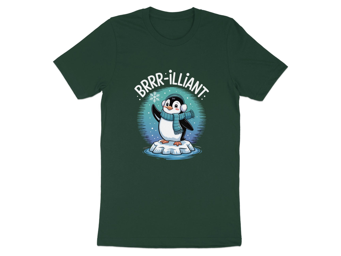 BRRR-ILLIANT Penguin Design Graphic T-Shirt product