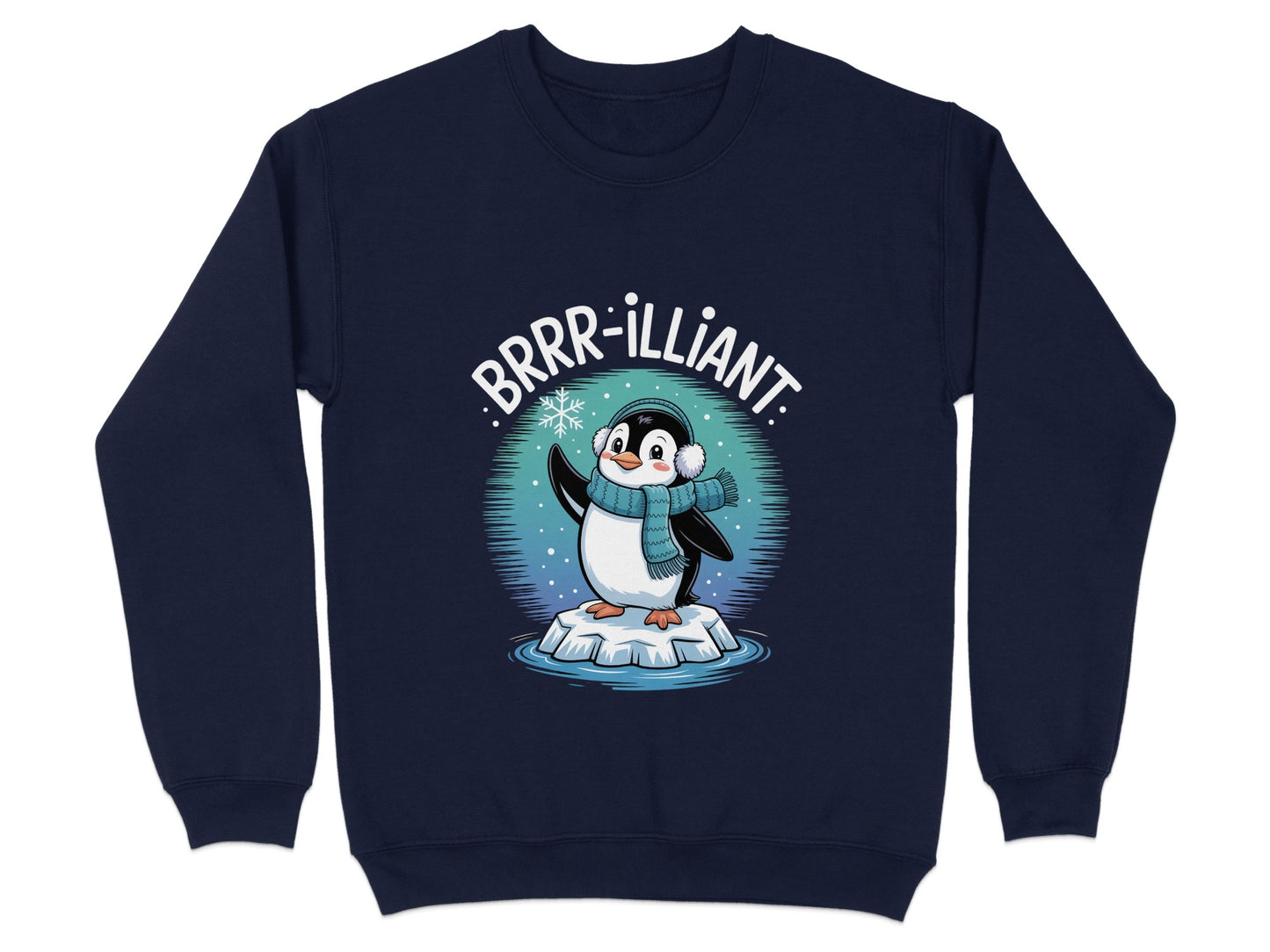 Brrr-illiant Penguin Graphic Sweatshirt Product