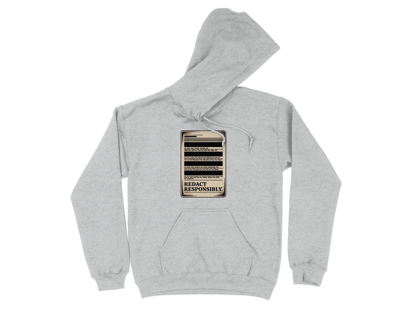 Redact Responsibly Unique Graphic Hoodie product
